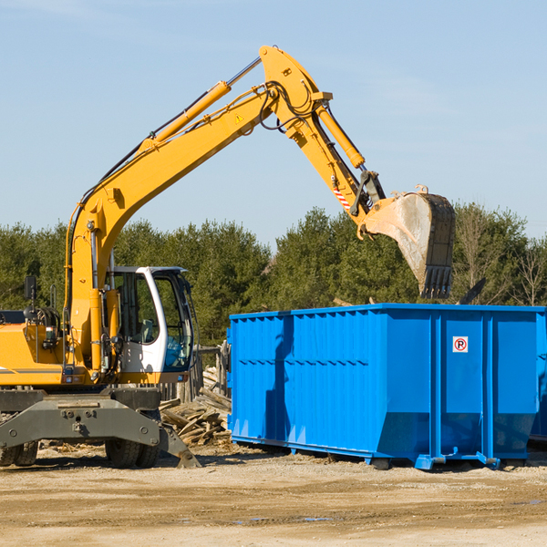 can i choose the location where the residential dumpster will be placed in Columbia Falls